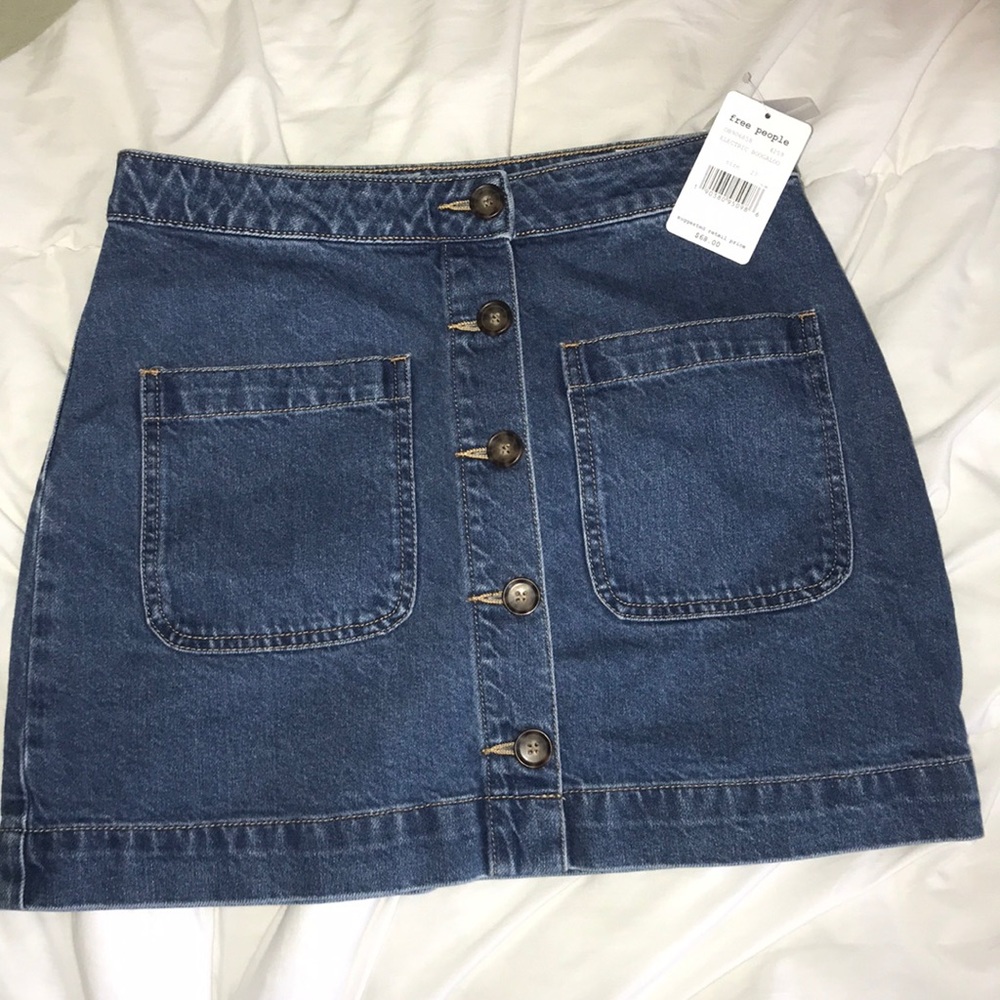 Free people denim jean skirt SELLING TM TO PLATOS